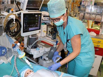 Ukázka aplikace anestezie. Foto: KZ, a. s./Petr Sochůrek