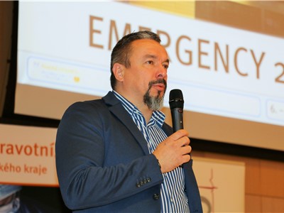 Za Ústecký kraj pozdravil účastníky konference Emergency 2022 Ing. Petr Severa. Foto: Krajská zdravotní, a.s.