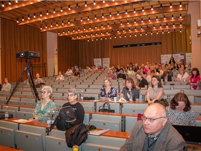 V kinosále mostecké nemocnice se konala odborná konference Letem světem s výživou. Foto: Krajská zdravotní, a.s.